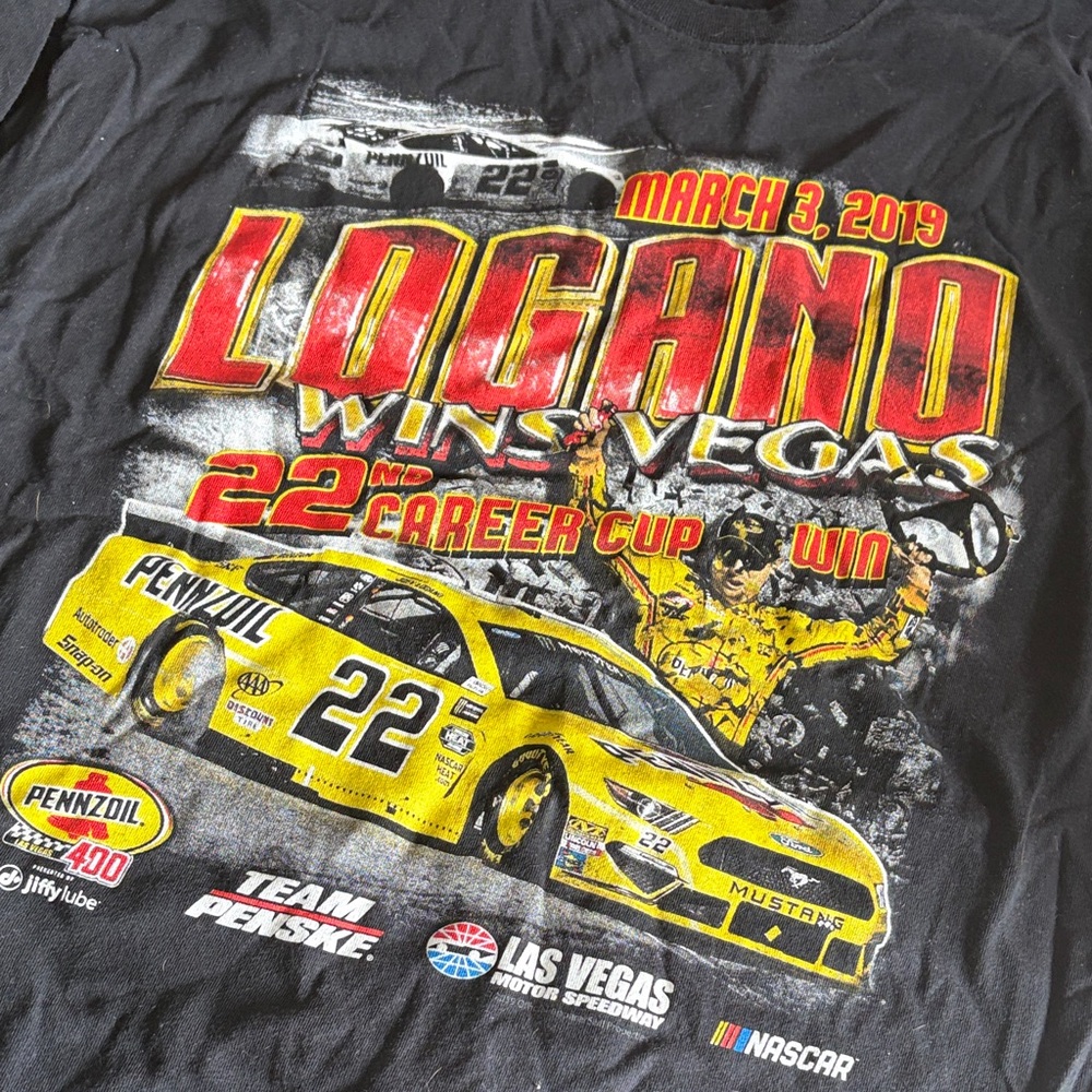 Fanatics Black and Yellow NASCAR Graphic T-Shirt